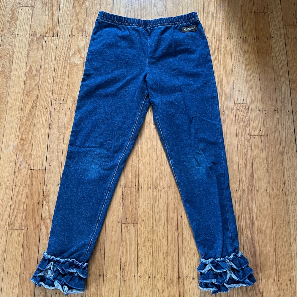 Matilda Jane girls size 8 ruffled jegging